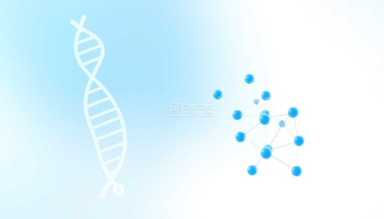 藍(lán)色科技生物醫(yī)療分子banner背景圖片素材
